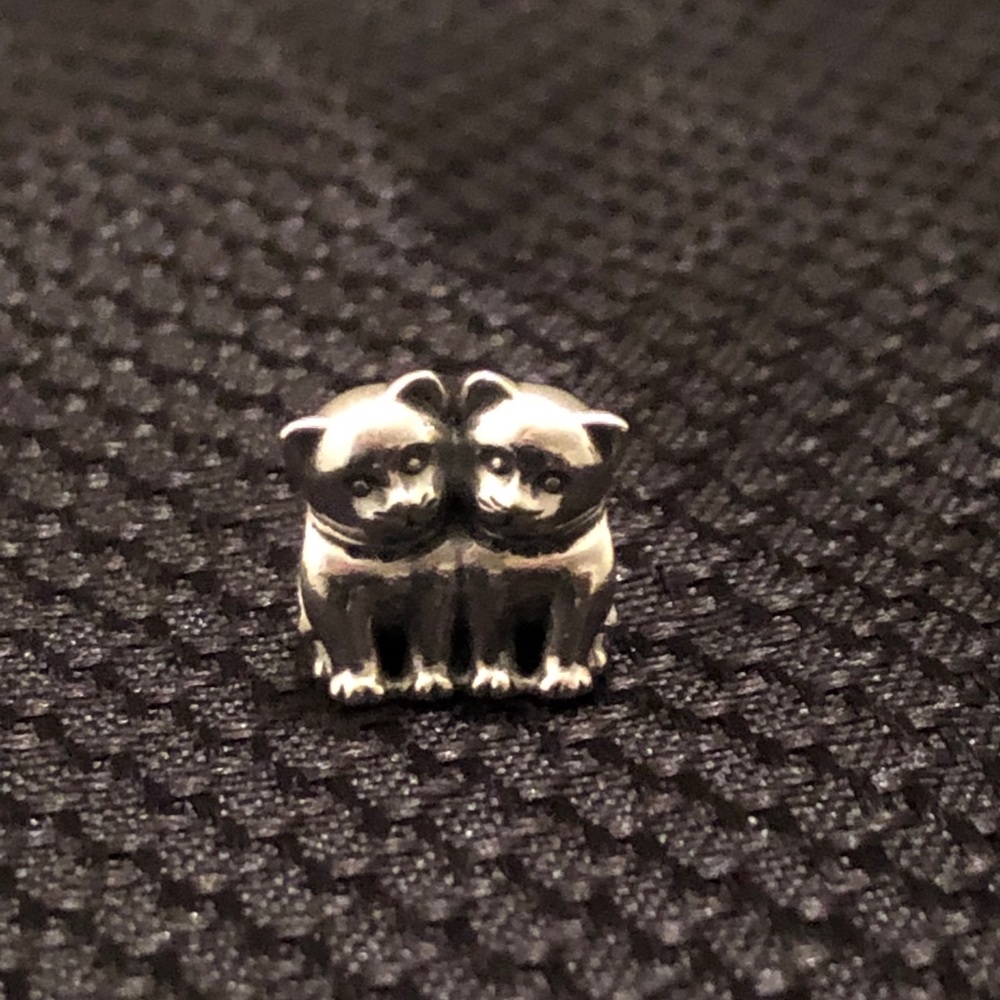 Pandora double cat charm